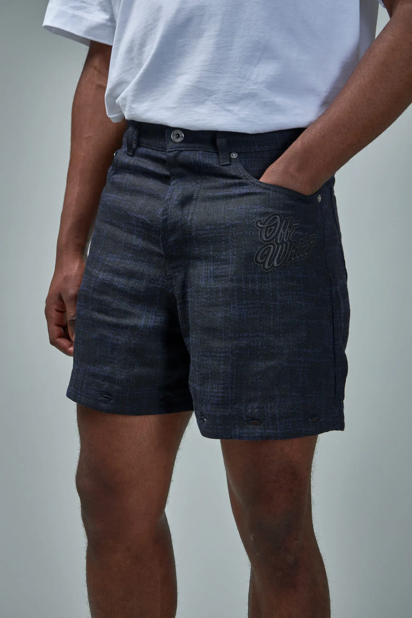 90slogo Linen Baggy Tapered Pants
