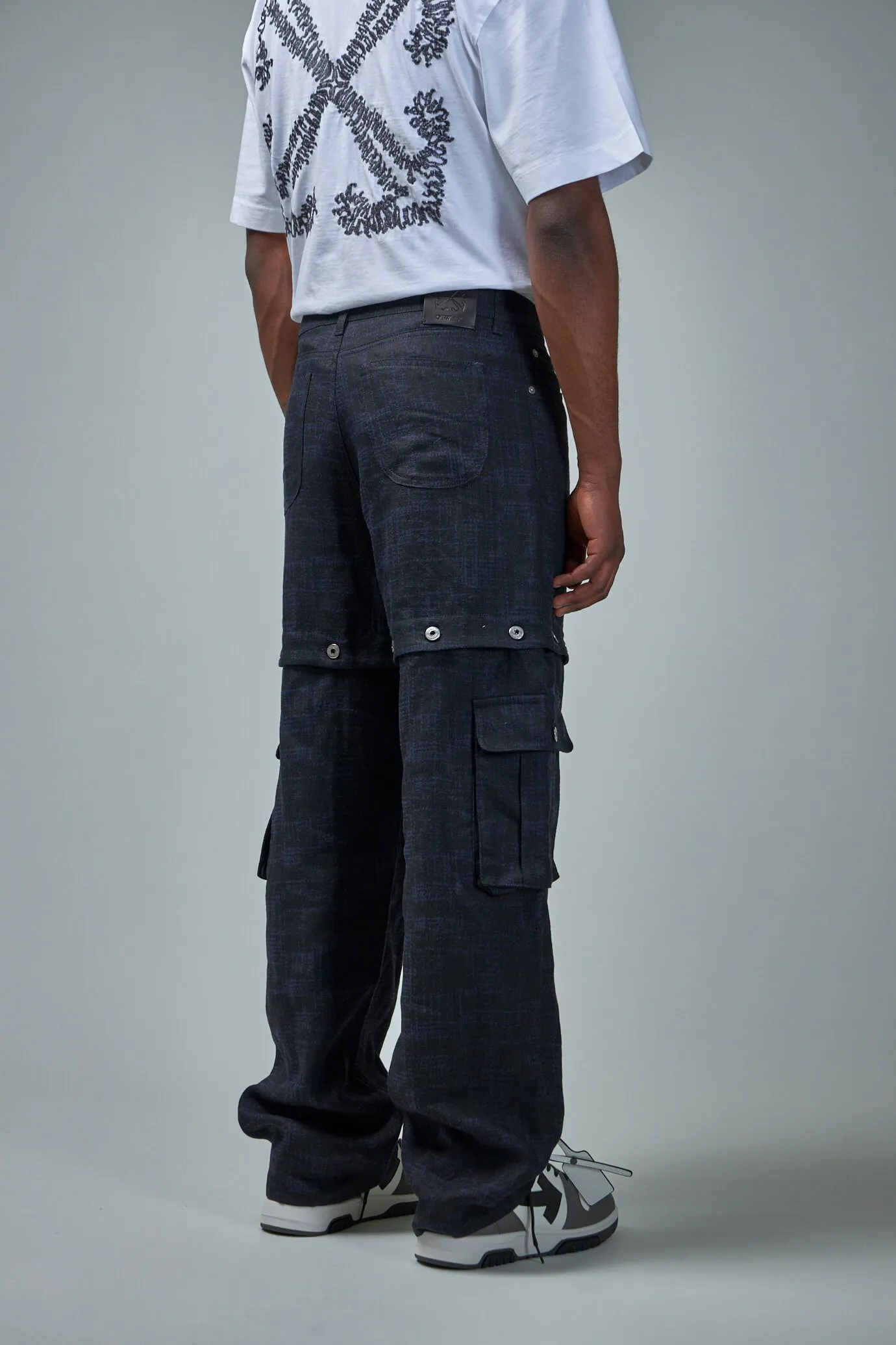 90slogo Linen Baggy Tapered Pants
