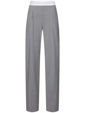 Alexander Wang   High waisted pleated wool pants 