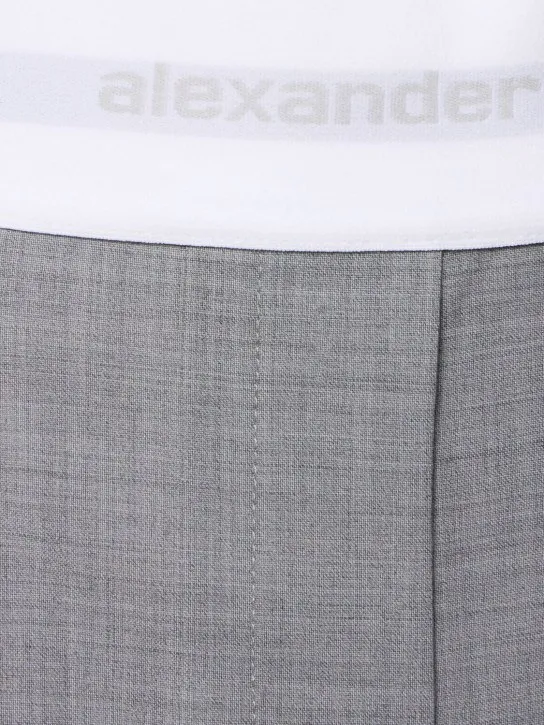 Alexander Wang   High waisted pleated wool pants 