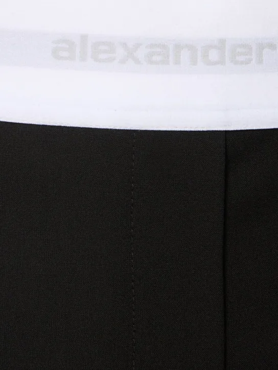 Alexander Wang   High waisted pleated wool pants 