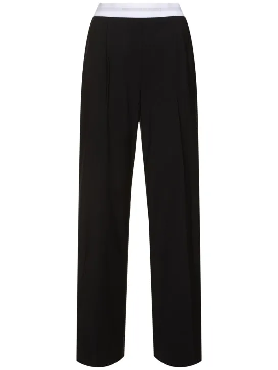 Alexander Wang   High waisted pleated wool pants 