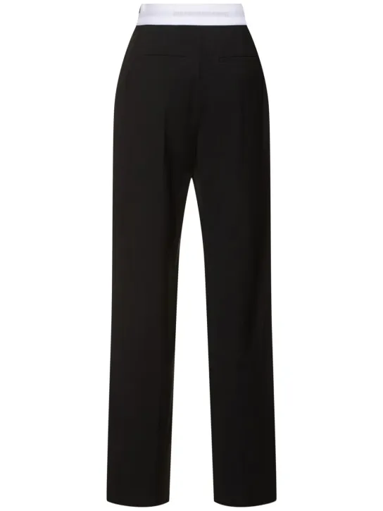 Alexander Wang   High waisted pleated wool pants 