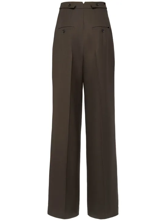 AMI Paris   High waist wool wide pants 
