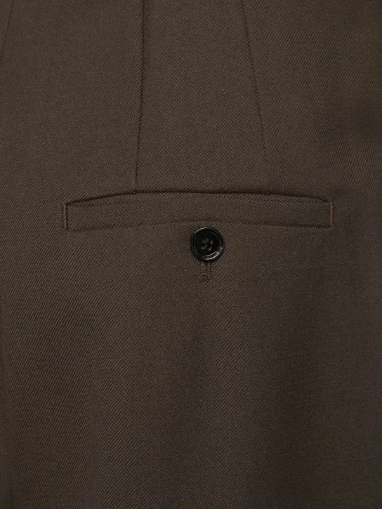 AMI Paris   High waist wool wide pants 