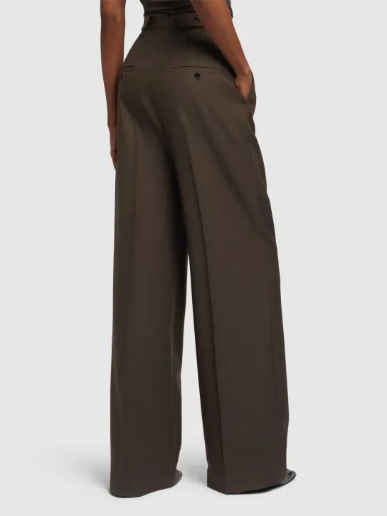 AMI Paris   High waist wool wide pants 