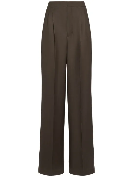 AMI Paris   High waist wool wide pants 