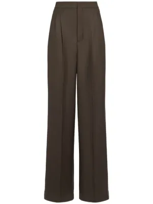 AMI Paris   High waist wool wide pants 