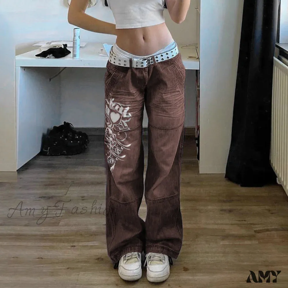 Amy Fashion - Drawstring Baggy Y2K Cargo Pants