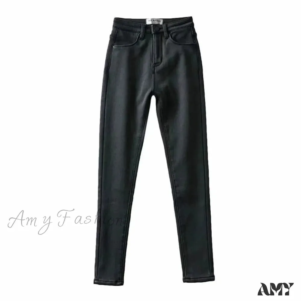 Amy Fashion - England Style Vintage High Waist Skinny Jeans