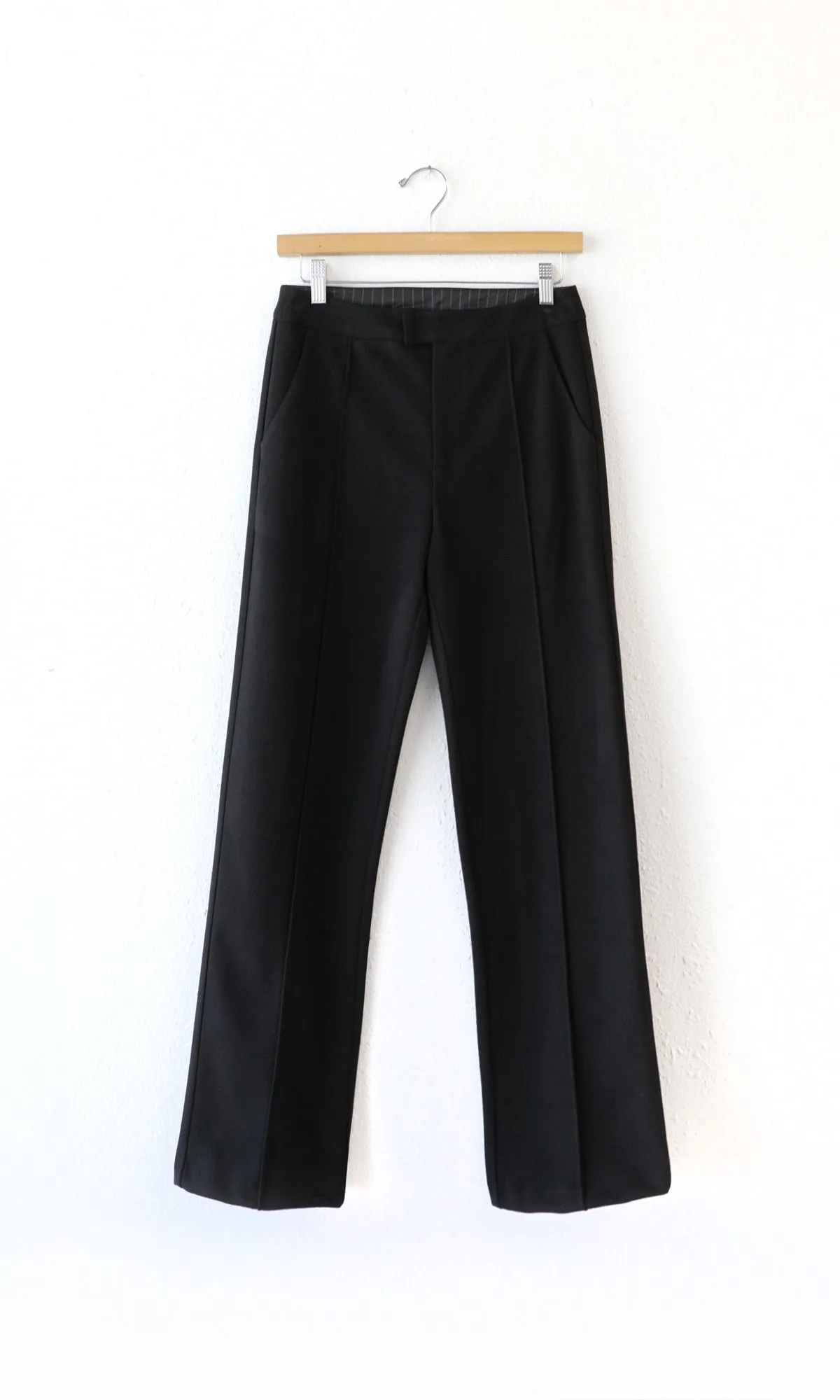 Augustine Brushed High Waist Straight Trouser