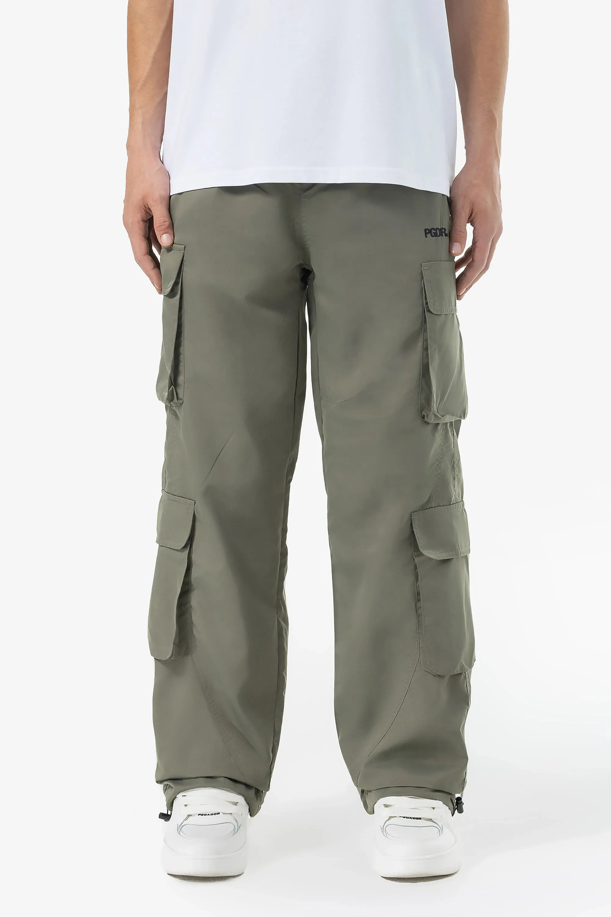 Belmont Wide Tech Cargo Pants Faded Olive