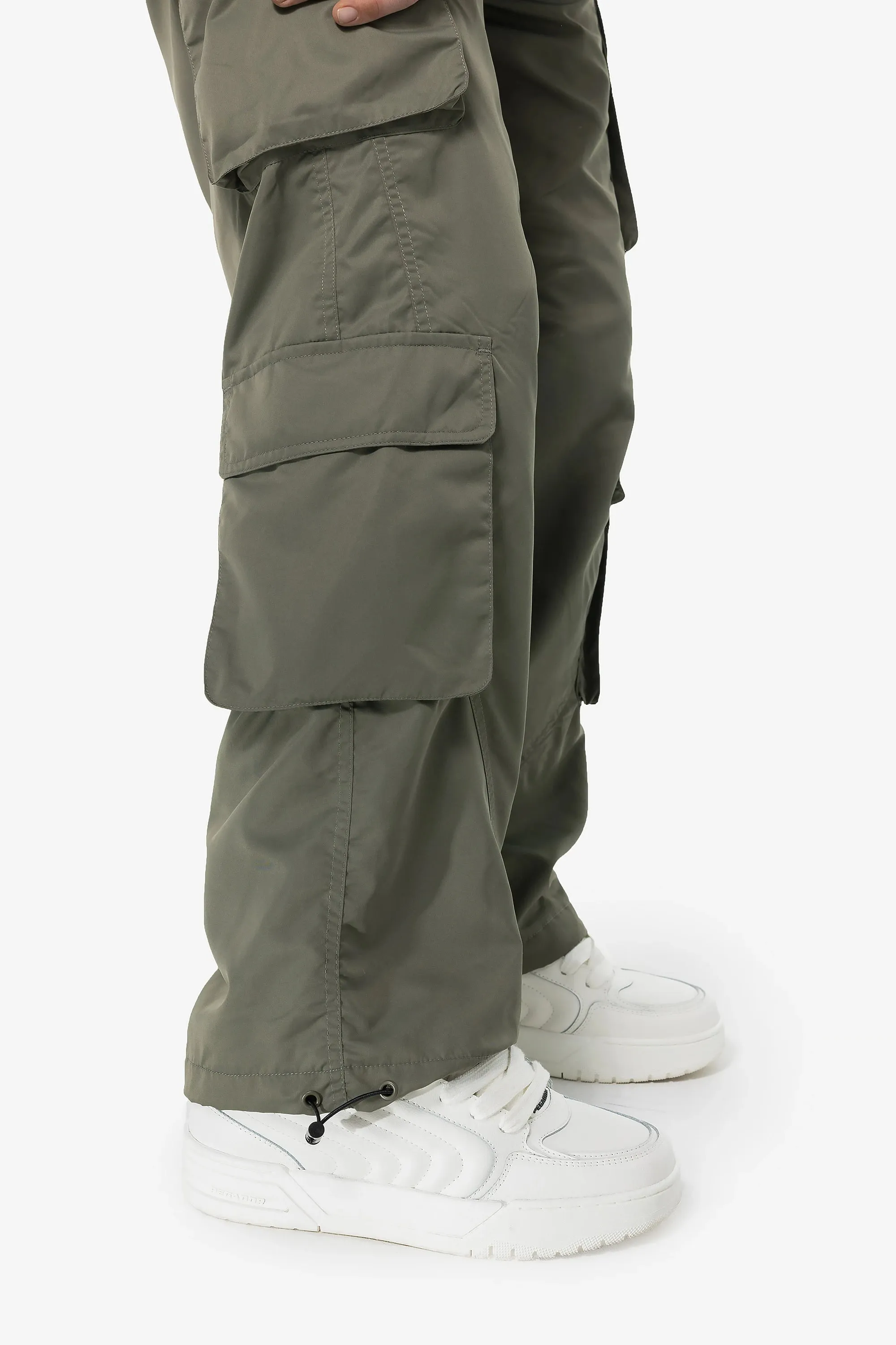 Belmont Wide Tech Cargo Pants Faded Olive