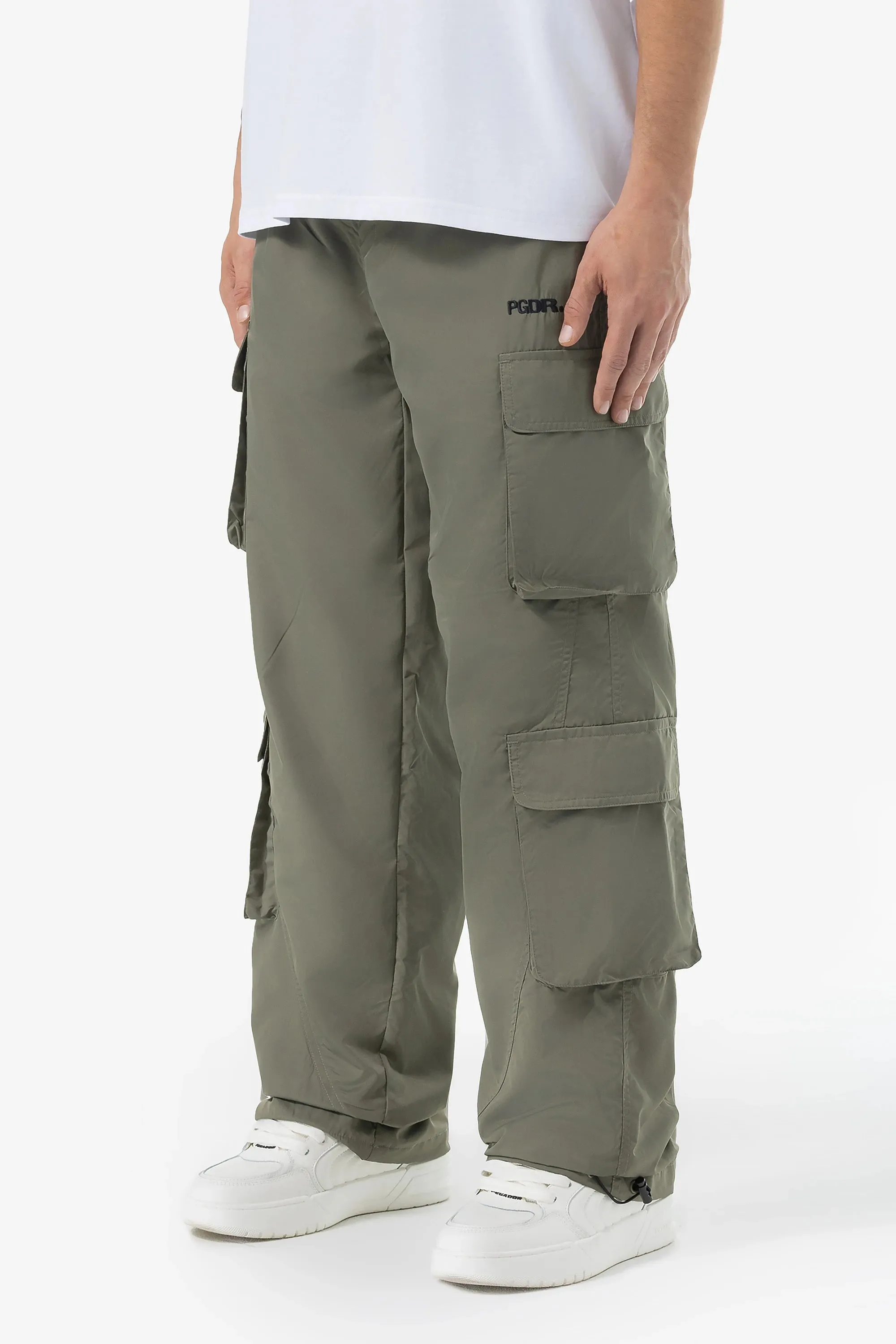 Belmont Wide Tech Cargo Pants Faded Olive