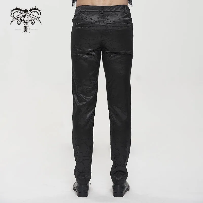 Black Pants w/ Front Rope Decorative Detail