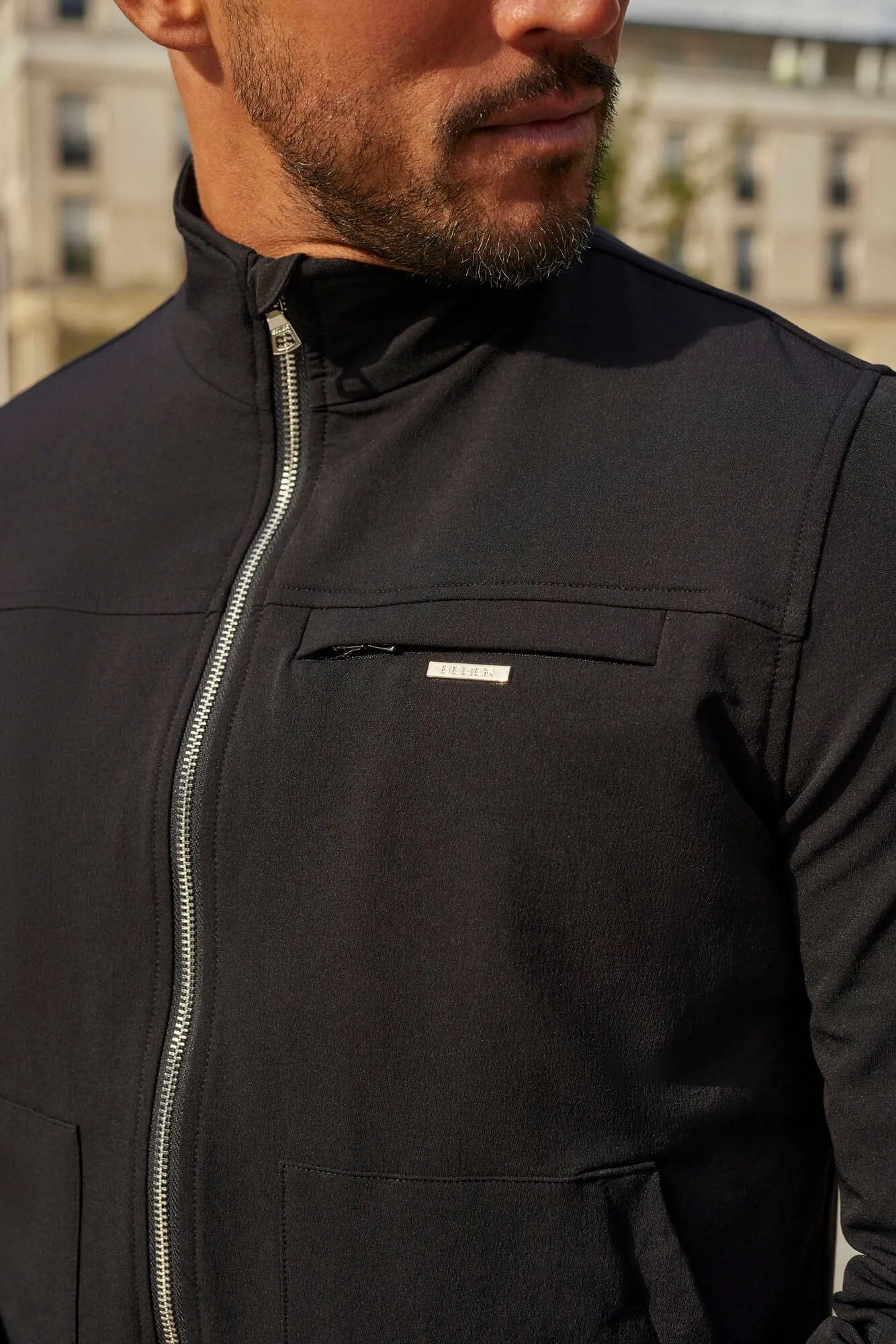 Black Traveller Track Jacket