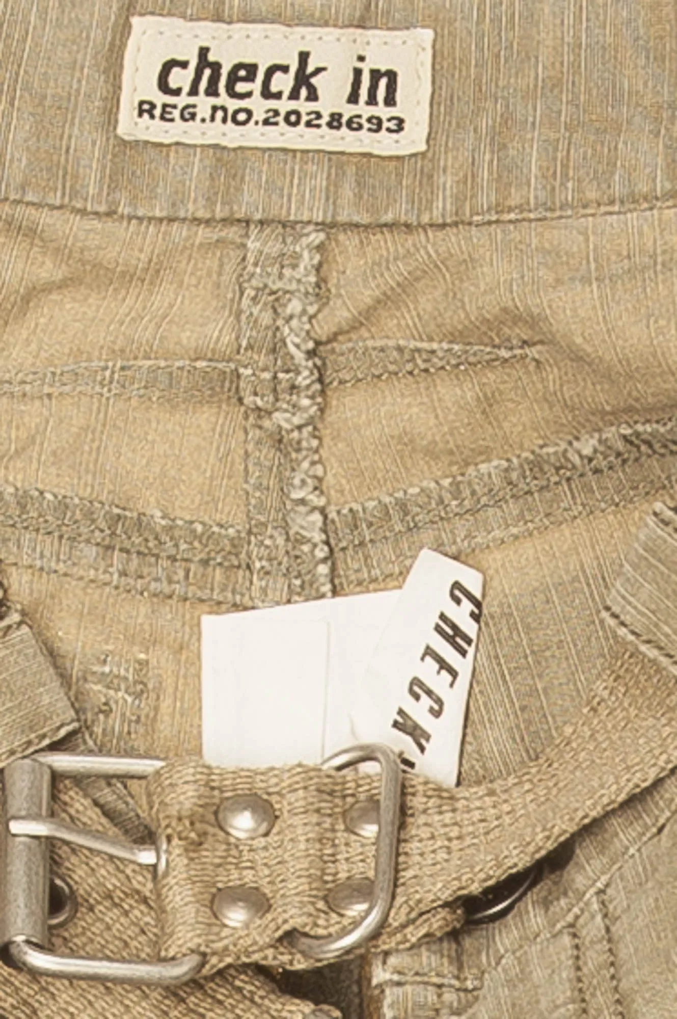 Check In - Khaki Cargo Pants - 16