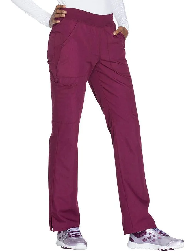 Cherokee Workwear Women's Mid Rise Straight Leg Pull-on Cargo Tall Pant