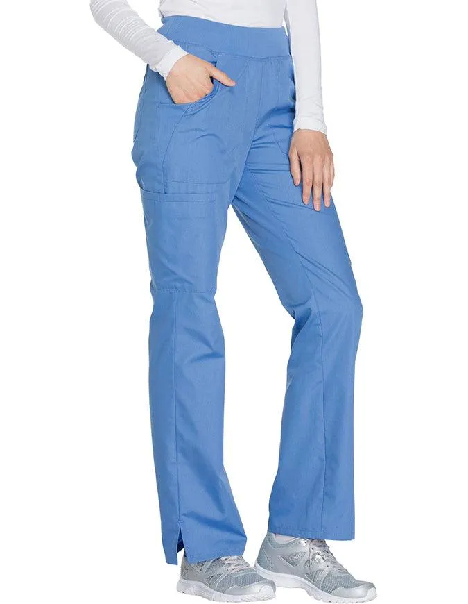 Cherokee Workwear Women's Mid Rise Straight Leg Pull-on Cargo Tall Pant