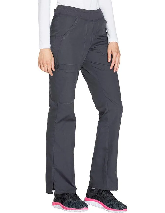 Cherokee Workwear Women's Mid Rise Straight Leg Pull-on Cargo Tall Pant