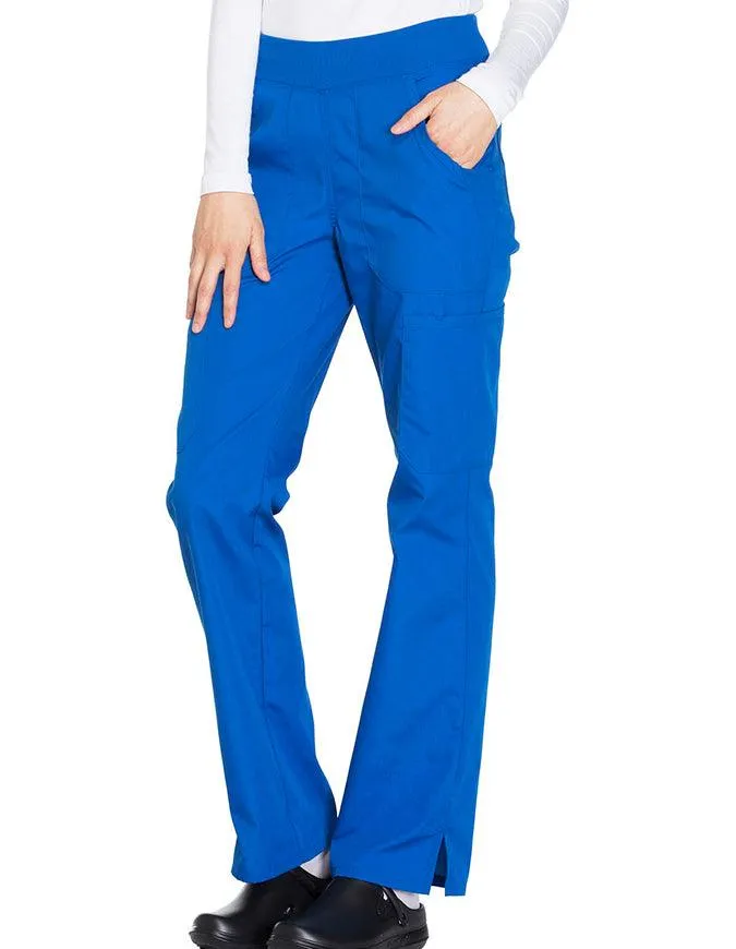 Cherokee Workwear Women's Mid Rise Straight Leg Pull-on Cargo Tall Pant