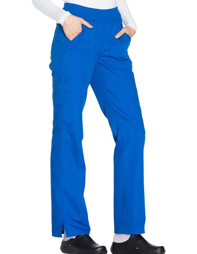 Cherokee Workwear Women's Mid Rise Straight Leg Pull-on Cargo Tall Pant
