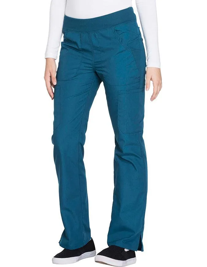 Cherokee Workwear Women's Mid Rise Straight Leg Pull-on Cargo Tall Pant