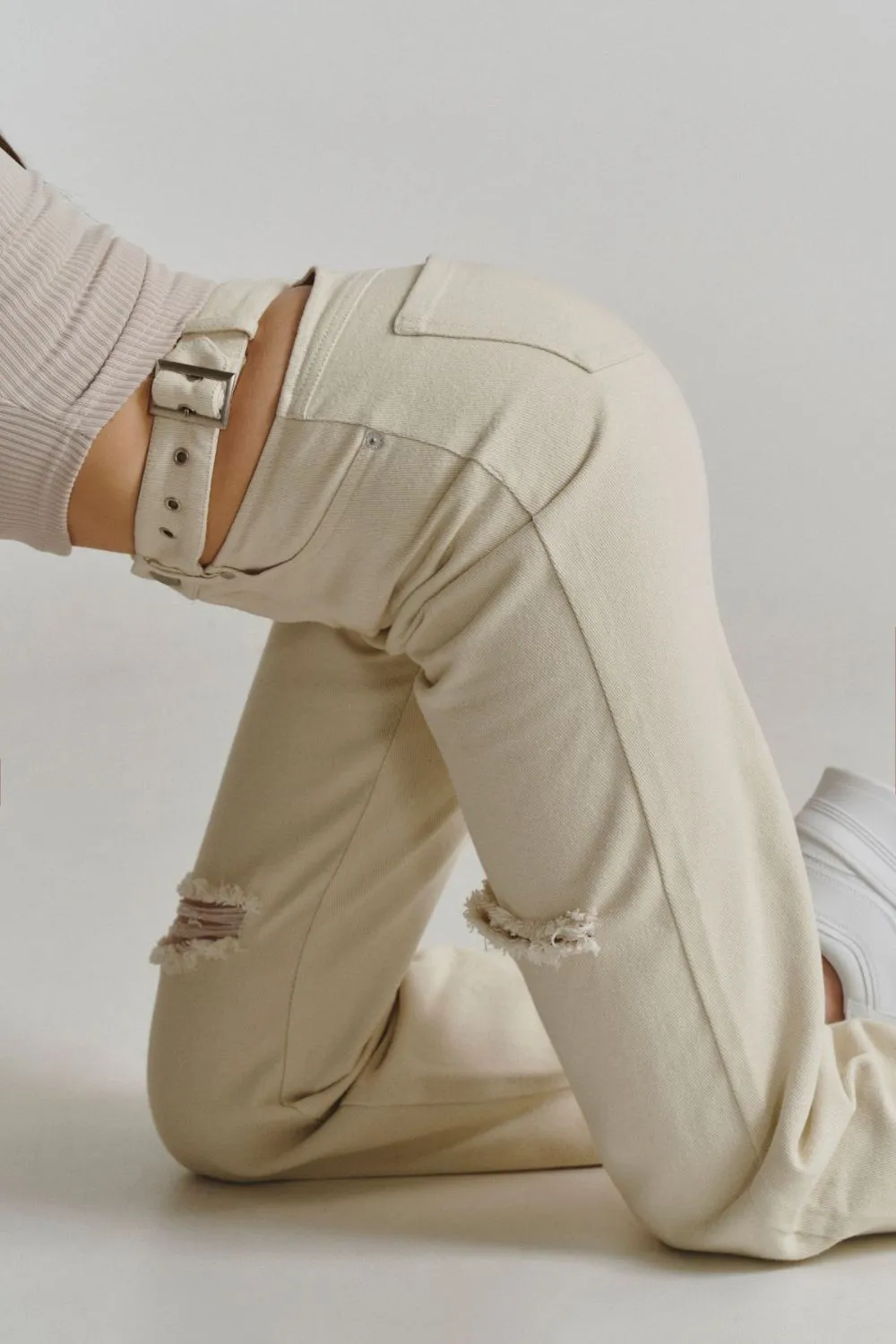 Cut-Out Cargo Pants