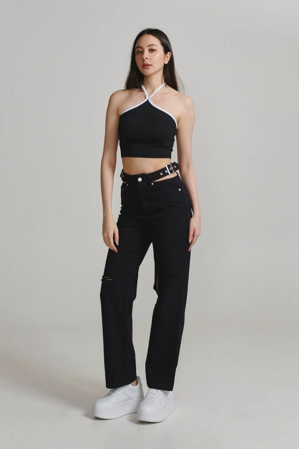 Cut-Out Cargo Pants