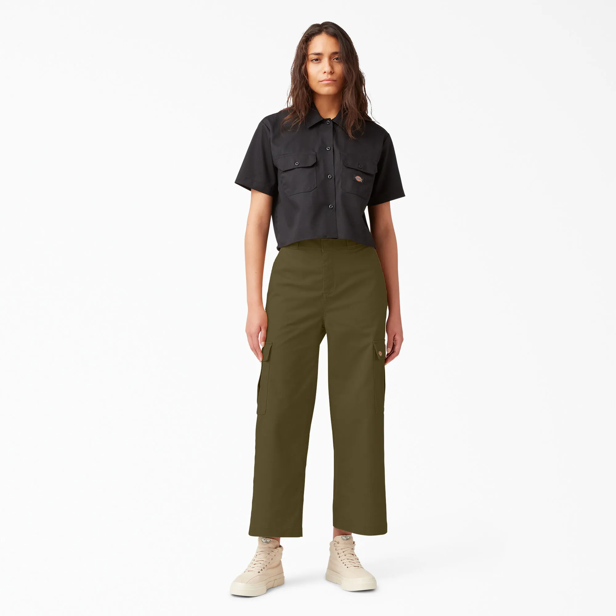 Dickies Women's Twill Crop Cargo Pants