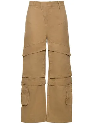 Entire Studios   Wide leg cotton cargo pants 