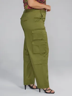 Fashion To Figure - High Rise Straight Leg Cargo Pants