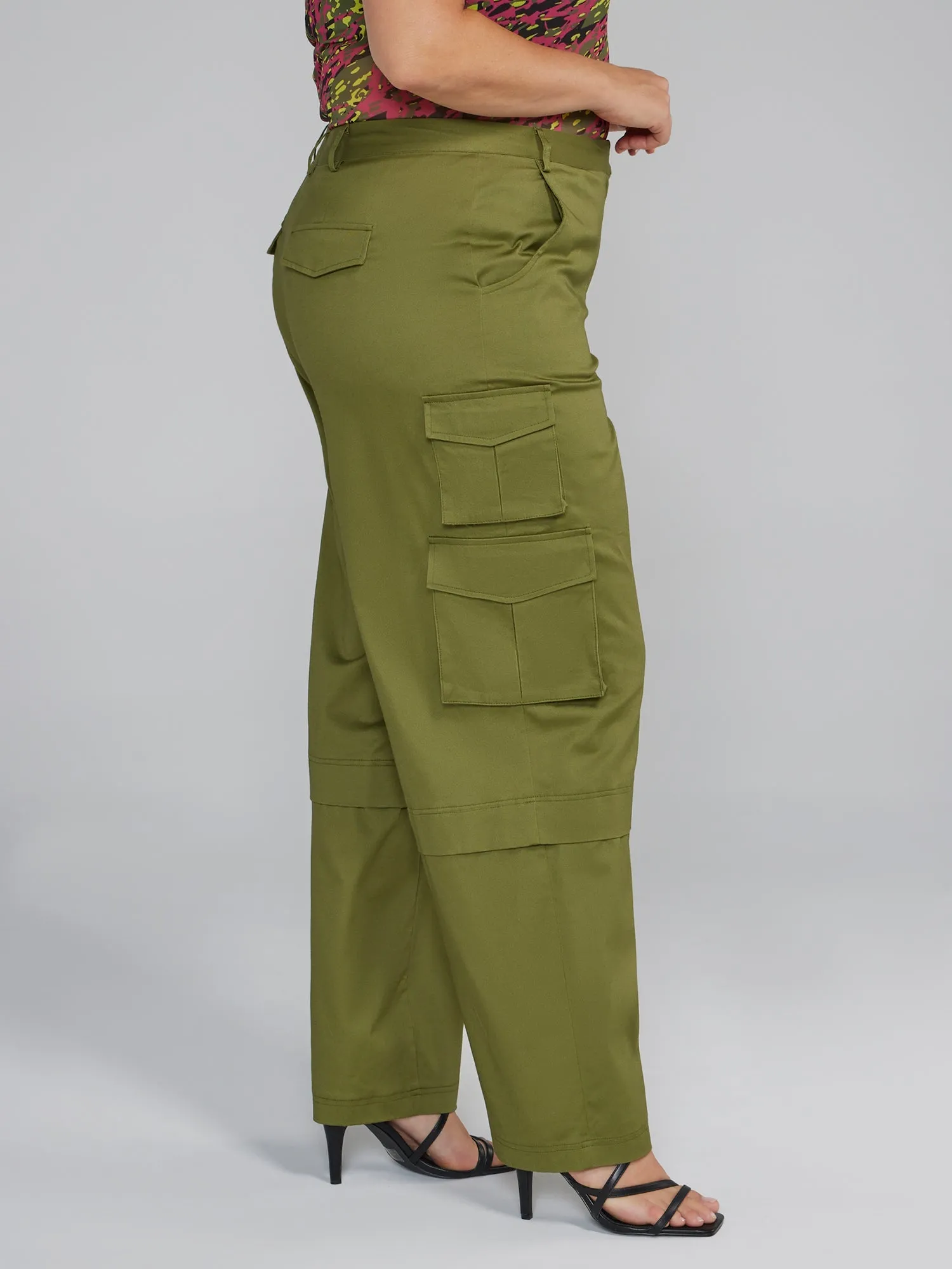 Fashion To Figure - High Rise Straight Leg Cargo Pants