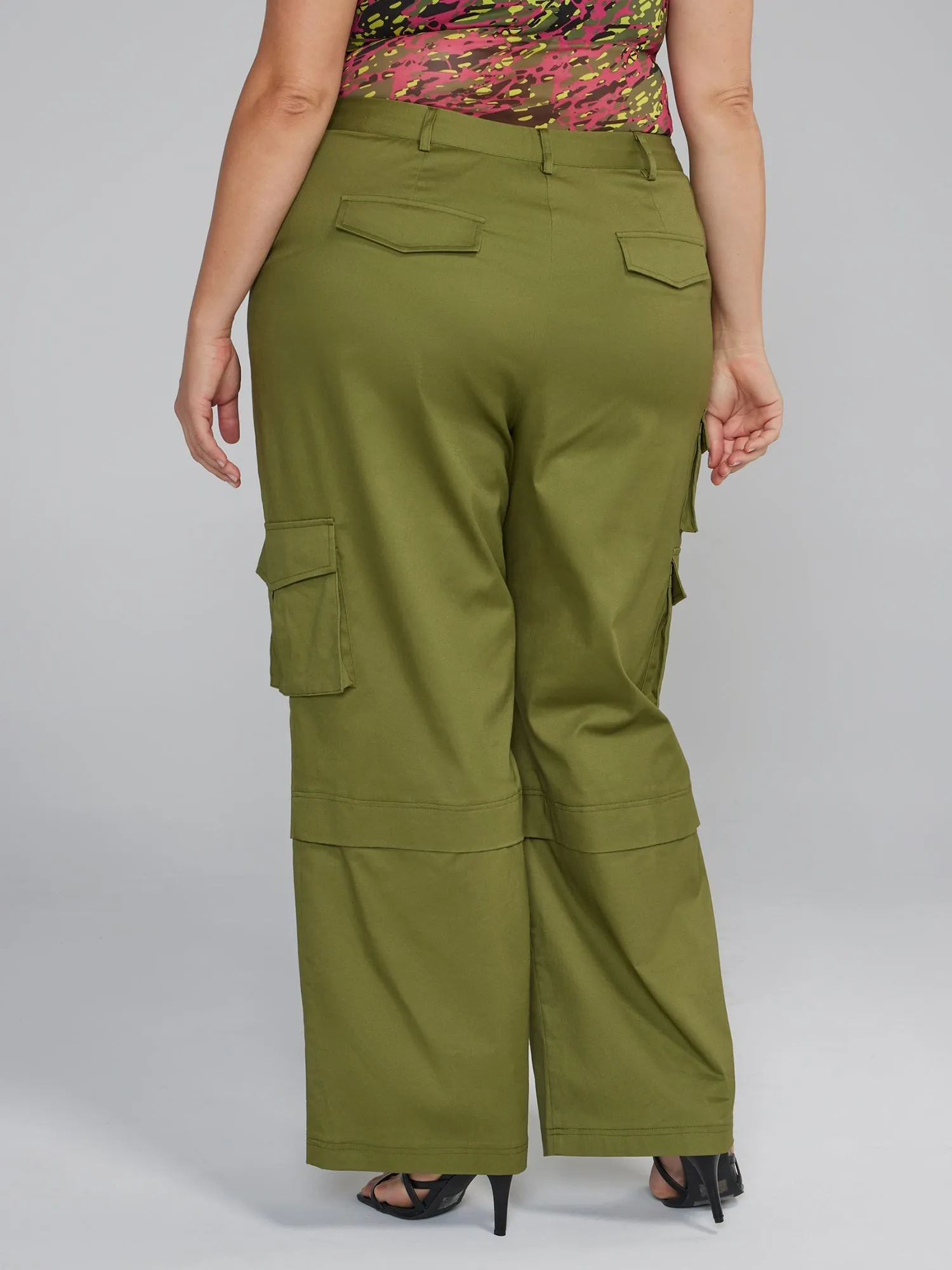 Fashion To Figure - High Rise Straight Leg Cargo Pants