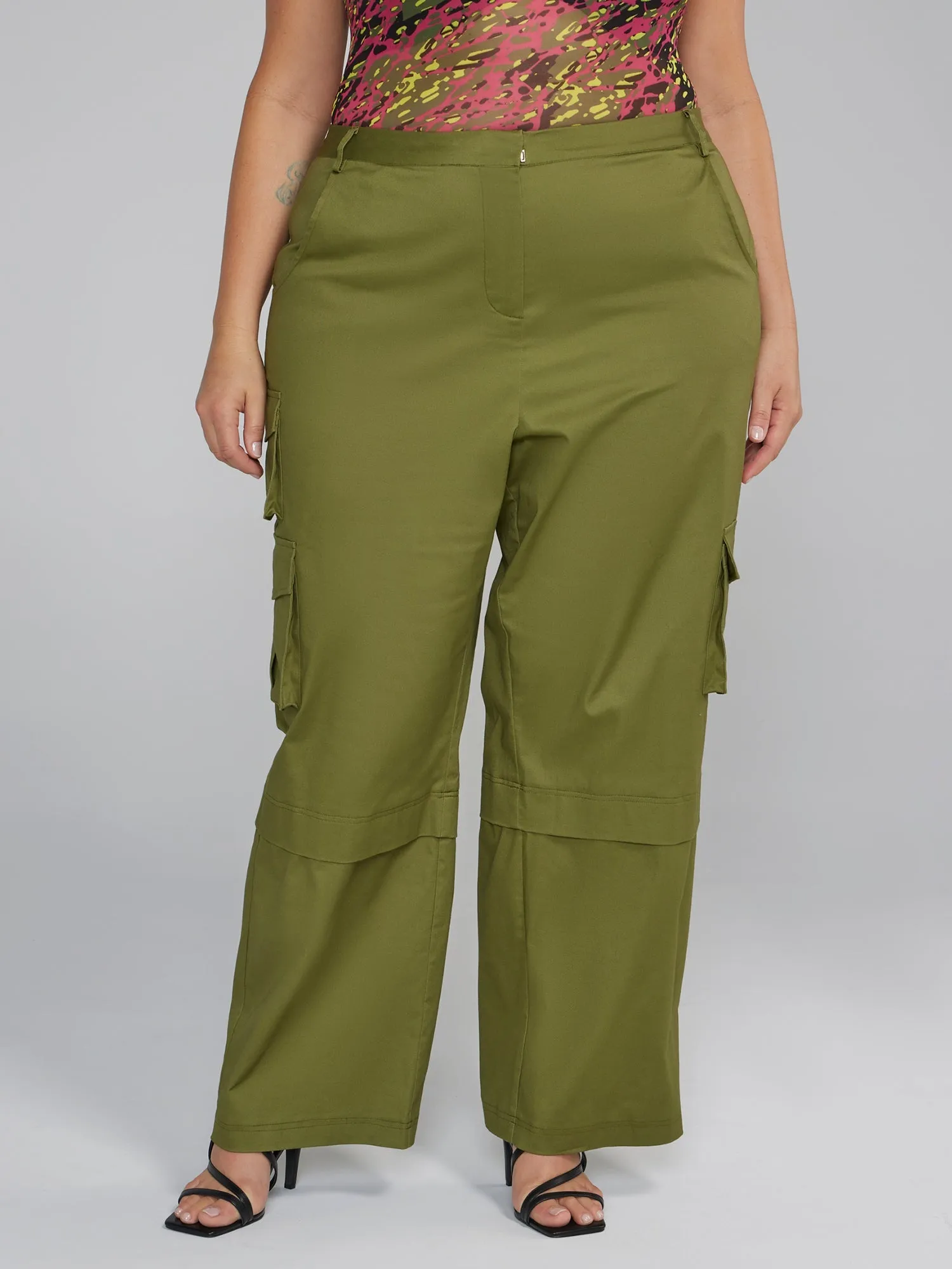 Fashion To Figure - High Rise Straight Leg Cargo Pants