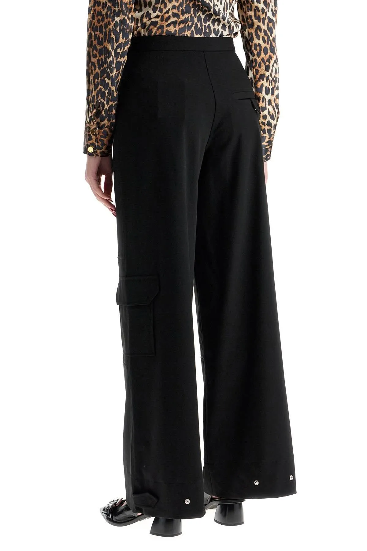 Ganni twill cargo pants in italian