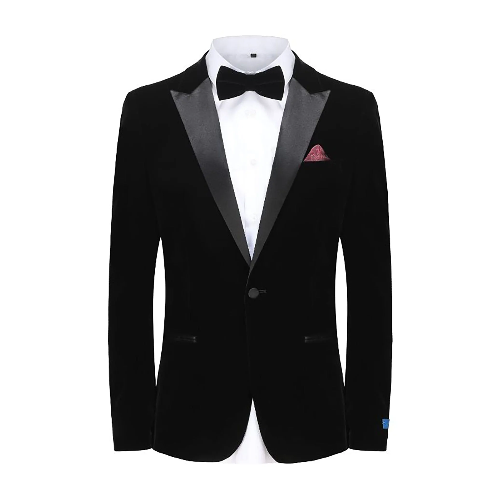 GINO VITALE-VELVET TUXEDO-TX800-BLK
