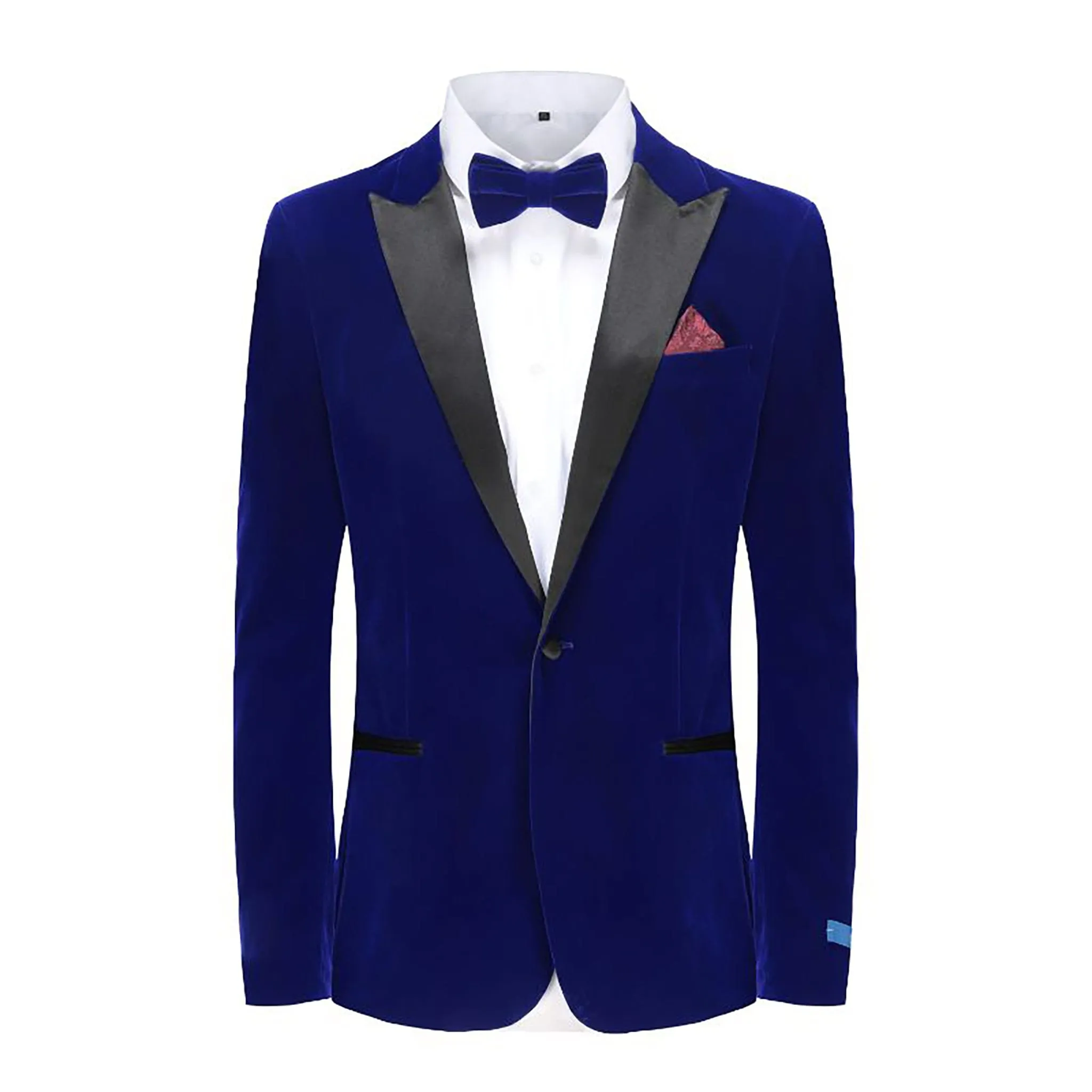 GINO VITALE-VELVET TUXEDO-TX800-BLUE