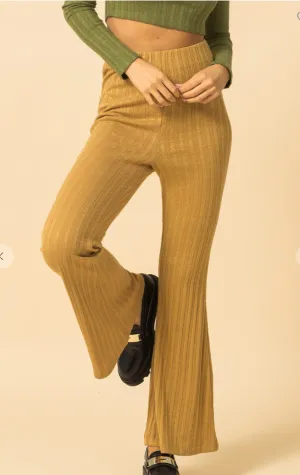 High Waist Knit Flares