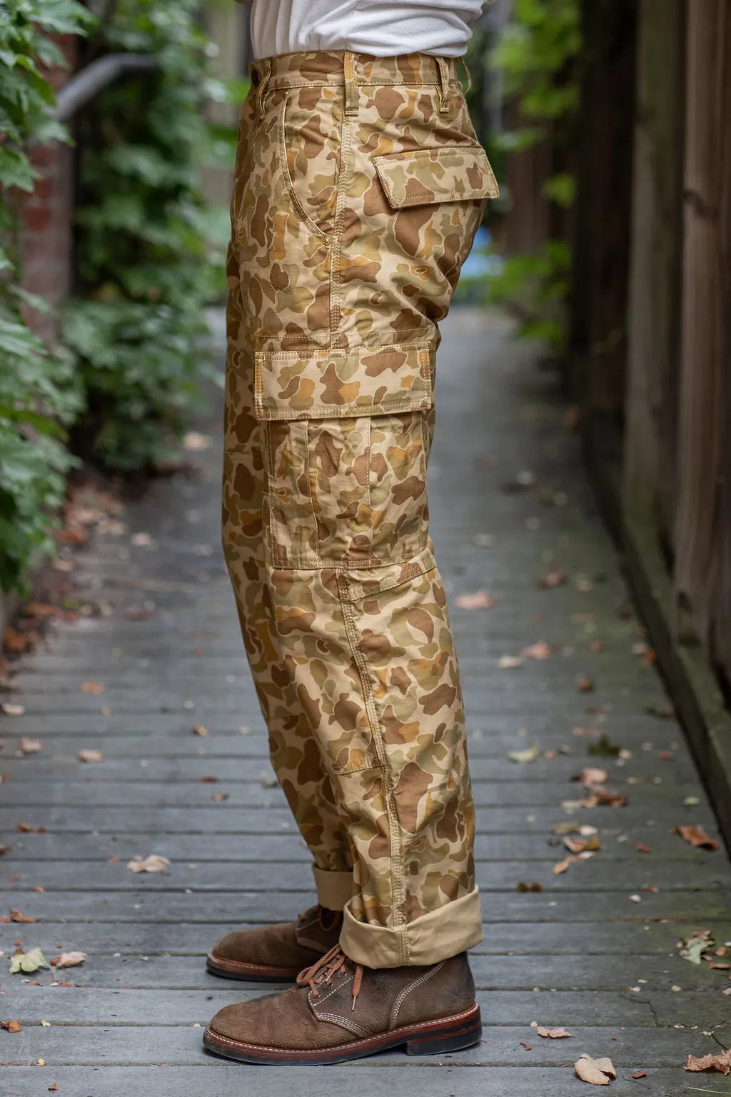 Iron Heart IH-737-DHC Satin Camouflage Cargo Pants - Duck Hunter