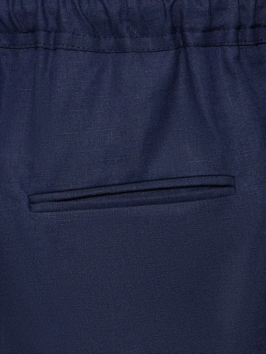 Kiton   Linen drawstring pants 