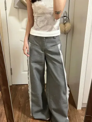 Lace Baggy High Charming Waist Loose Trousers