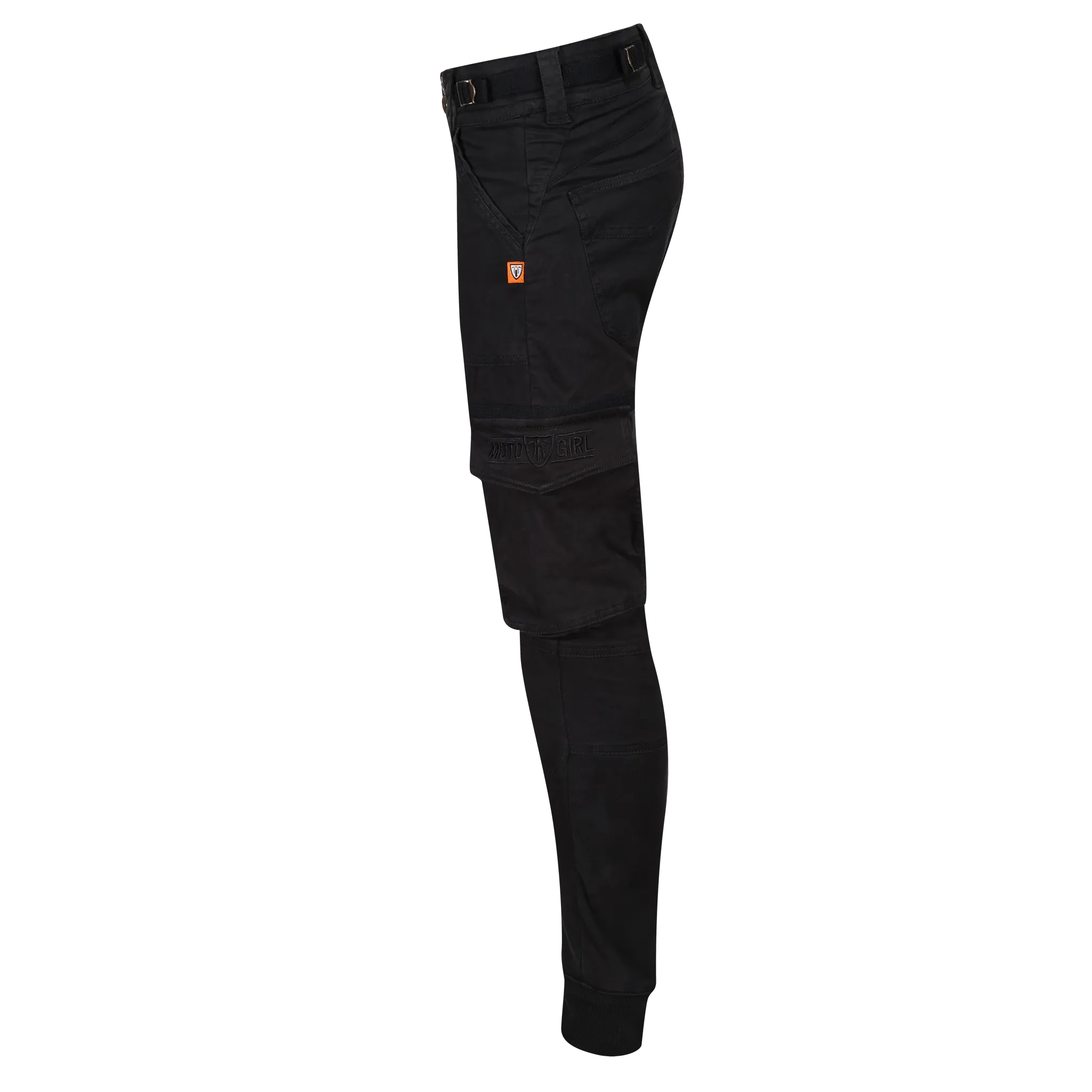 LARA BLACK - Women's Motorcycle Cargo Trousers