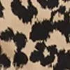 Linen-Blend High-Waisted Cargo Jogger Pant - Leopard-Print