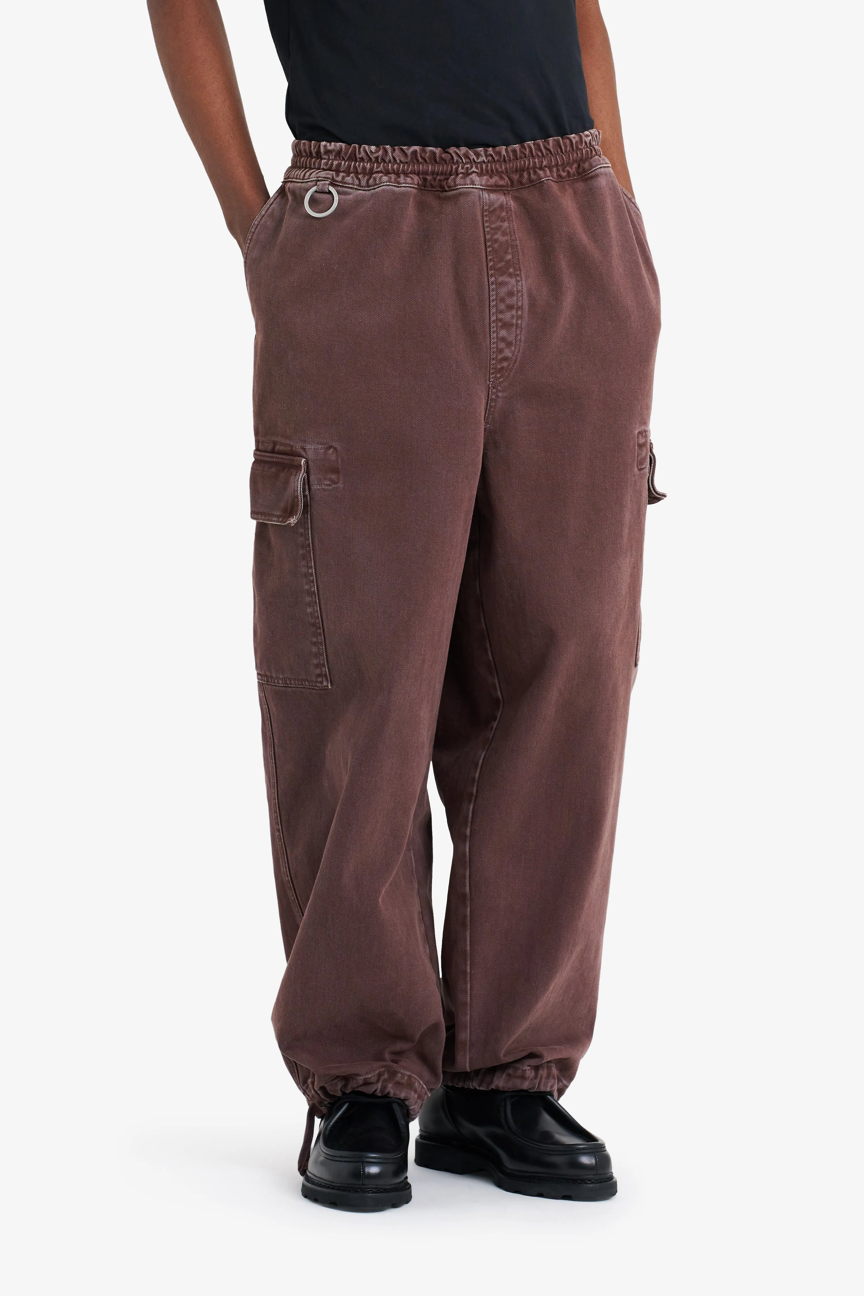 LOOSE CARGO PANT DARK BROWN
