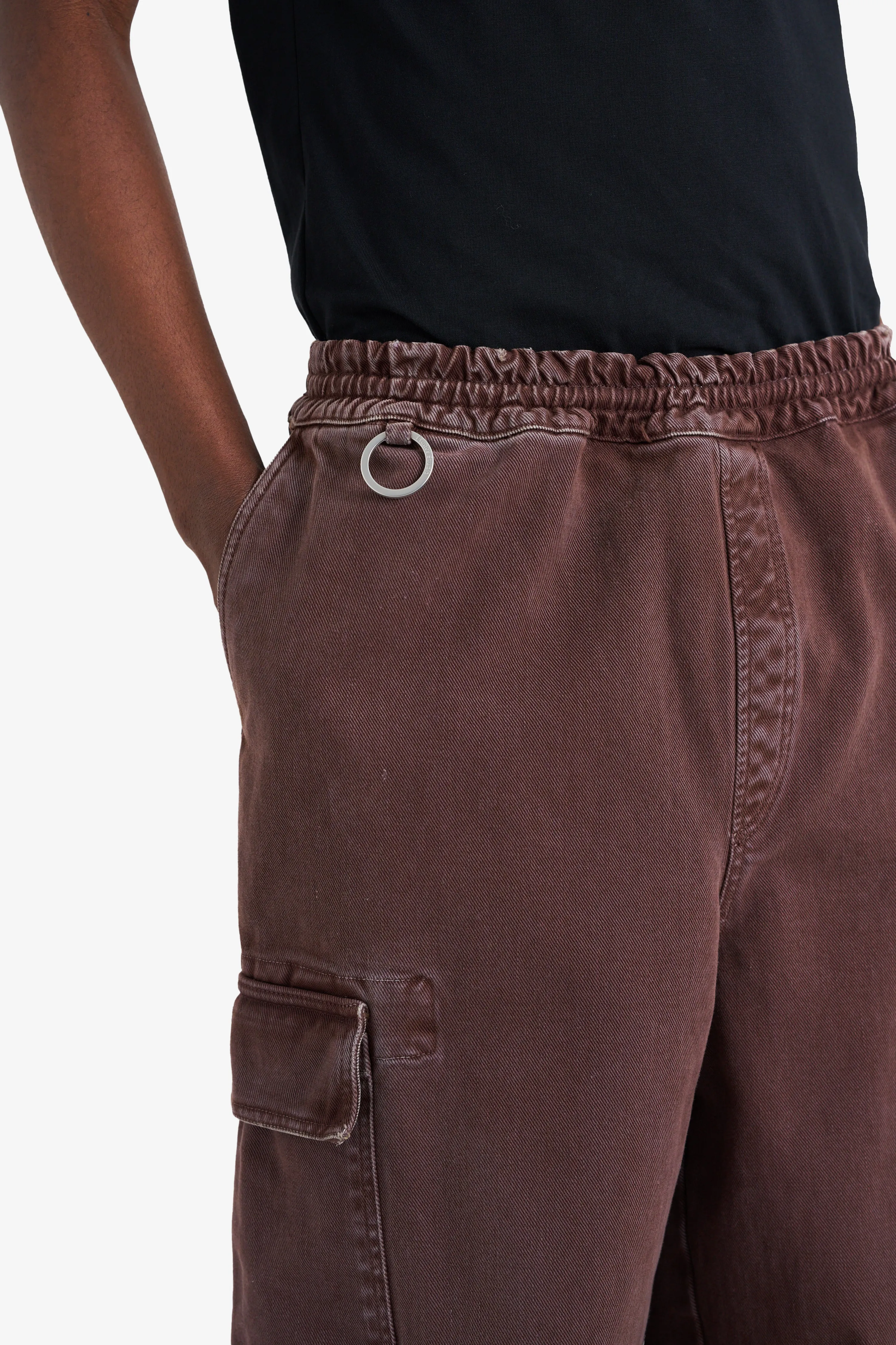 LOOSE CARGO PANT DARK BROWN