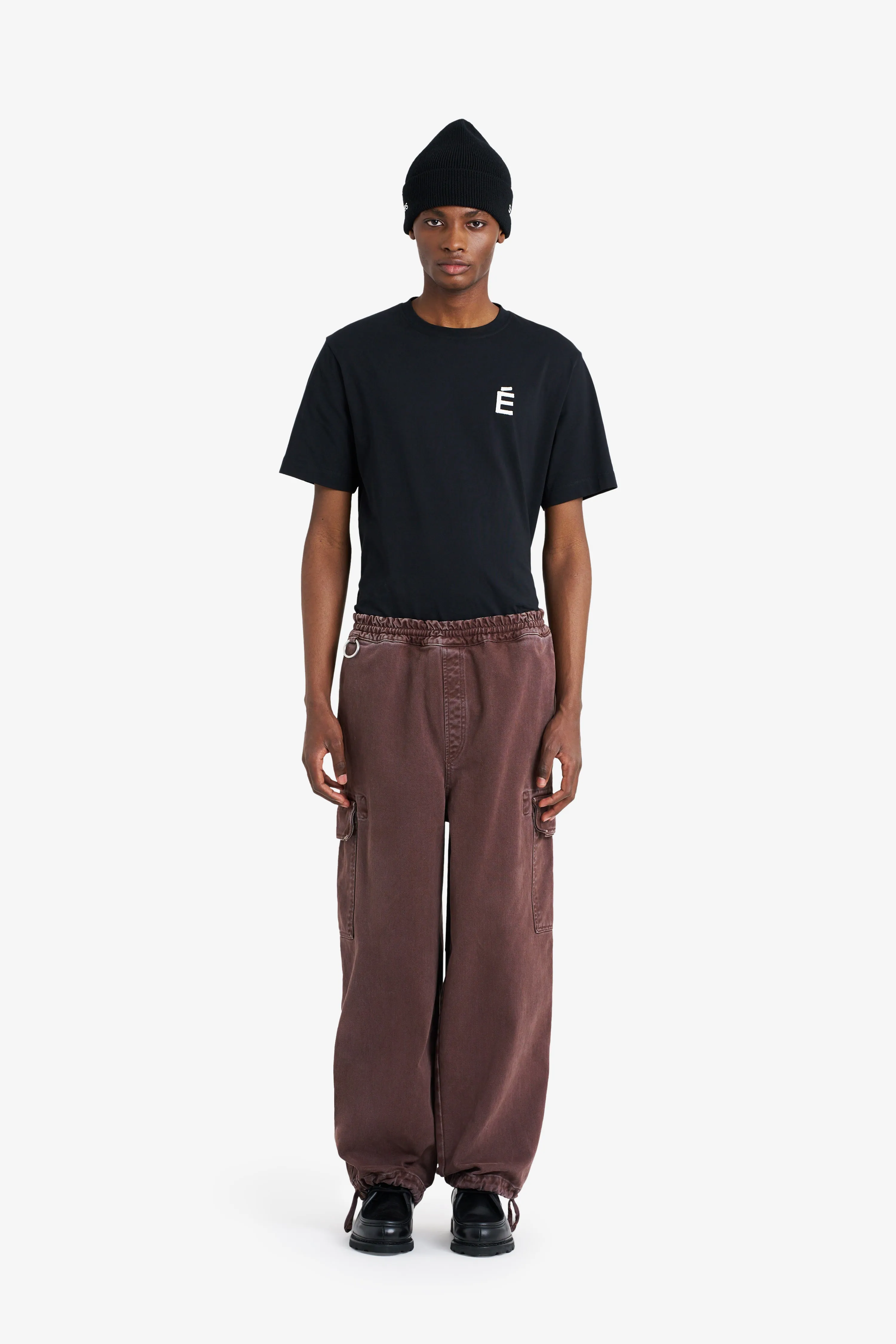 LOOSE CARGO PANT DARK BROWN