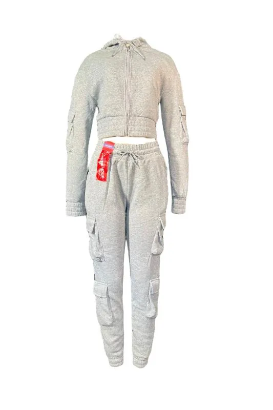 Lounge Zipper Set w/ Side Cargo Pockets