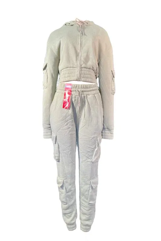 Lounge Zipper Set w/ Side Cargo Pockets