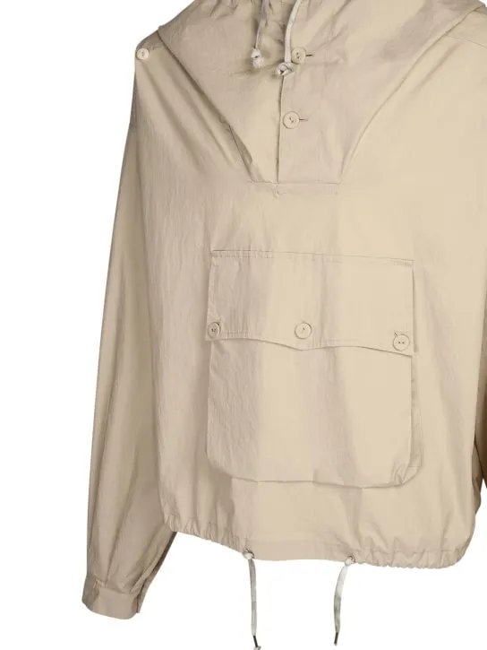 Maison Margiela   Coated cotton hoodie jacket 